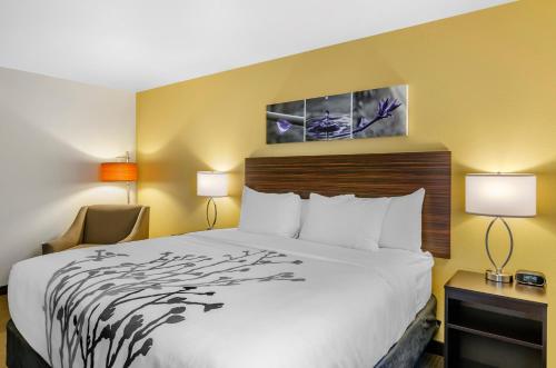Ένα ή περισσότερα κρεβάτια σε δωμάτιο στο Sleep Inn & Suites Great Falls Airport