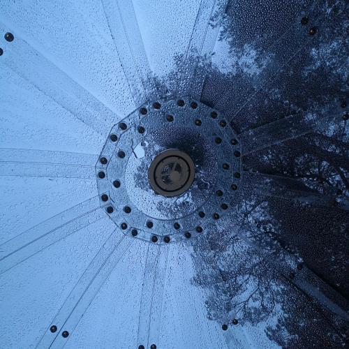 a view of a ceiling with a drain at Sørfjorden Eye Iglo - Fosen in Husby