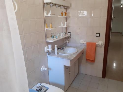 een badkamer met een wastafel en een toilet bij Anton Alvarez in Elche