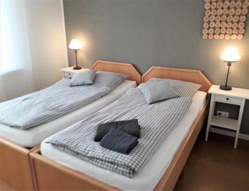 Katil atau katil-katil dalam bilik di Ferienwohnung Richter