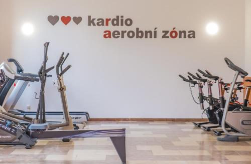 Gimnasio o instalaciones de fitness de Hotel VZ Bedřichov