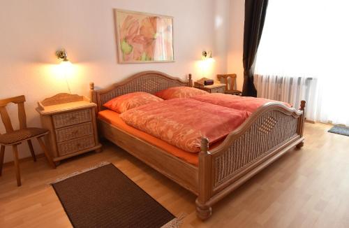 Postel nebo postele na pokoji v ubytování Ferienwohnung Dommes