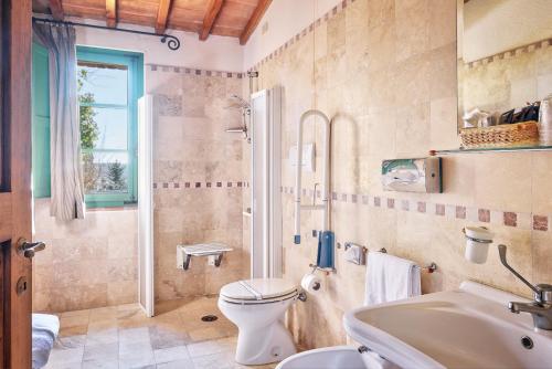 Koupelna v ubytování Hotel Borgo Casabianca
