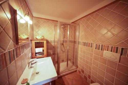Koupelna v ubytování Fonte Murata B&B