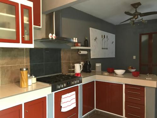 Kuchyň nebo kuchyňský kout v ubytování Habitación Potter