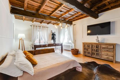 Posteľ alebo postele v izbe v ubytovaní NAVONA SQUARE - RomeDreamHome