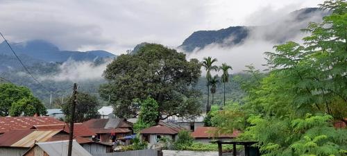 Pemandangan gunung umum atau pemandangan gunung yang diambil dari lodge