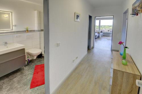 Postel nebo postele na pokoji v ubytování Haus Weitblick Ole