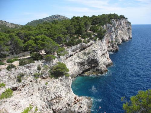 an image of a rocky island in the ocean at Robinson House Zut (3467) in Bizikovica
