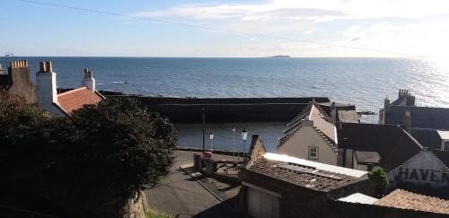 a view of the ocean from a building at New Holliday Villa, Anstruther in Cellardyke