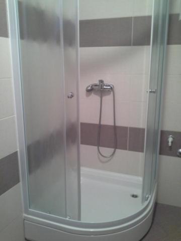 Bilik mandi di Apartment in Susak with air conditioning, W-LAN (3865-1)