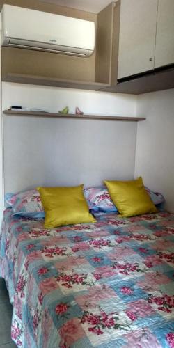 Katil atau katil-katil dalam bilik di Flat Winterville Residence Gravatá