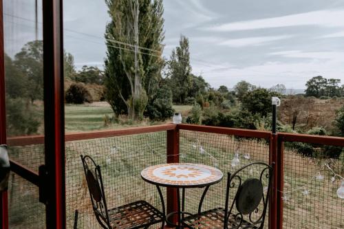Balkón nebo terasa v ubytování Belmont Homestead