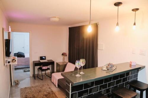 Posezení v ubytování Linda Chácara - Águas de São Pedro - Próximo ao Parque Thermas