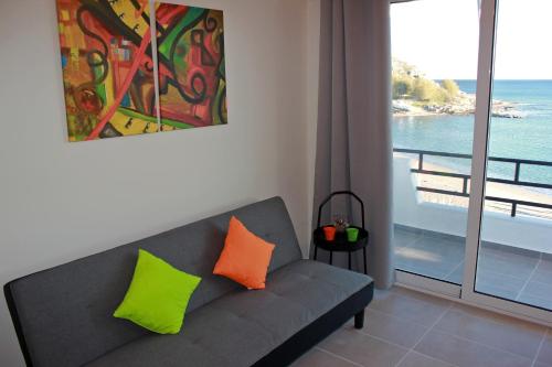 Posezení v ubytování Budget Studio 1 - Sea view - Renovated February 2021