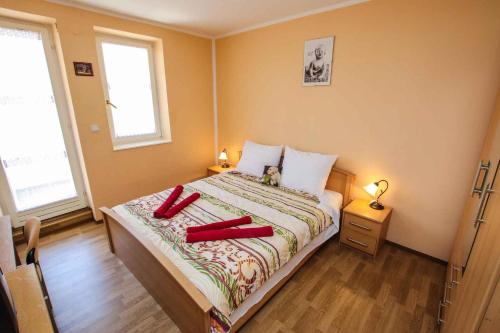 Postel nebo postele na pokoji v ubytování Apartment in Porec - Istrien 33166