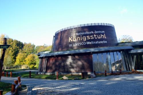 a building with a sign on the side of it at Meerforelle 207 - Villa Seeblick in Sassnitz
