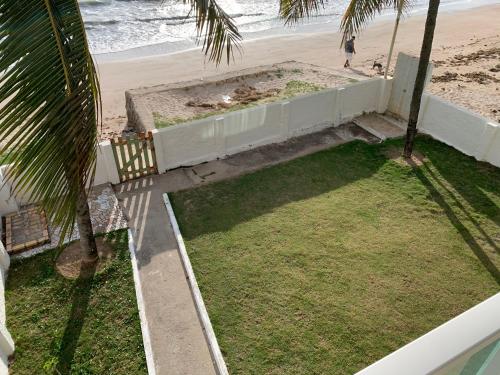 an aerial view of the beach from a house at Casa de Praia Pitimbu in Pitimbu