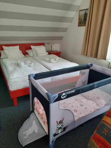 Ένα ή περισσότερα κρεβάτια σε δωμάτιο στο Apartment Barbara