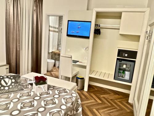 Una cama o camas en una habitación de Hotel Vivit ***S