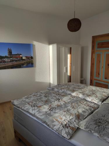 Posteľ alebo postele v izbe v ubytovaní Gästehaus Zur Fähre
