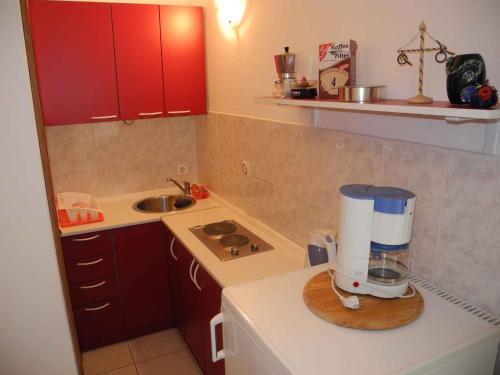 Ett kök eller pentry på Studio in Crikvenica 5386