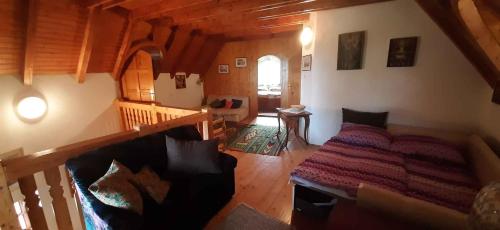 Postel nebo postele na pokoji v ubytování Holiday home Szentantalfa/Balaton 20230