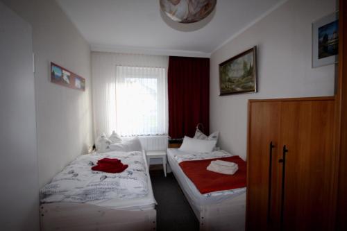 Ein Bett oder Betten in einem Zimmer der Unterkunft Apartment in Leipzig 3116
