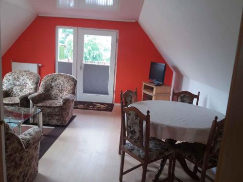 Ruang duduk di Apartment Usedom 3
