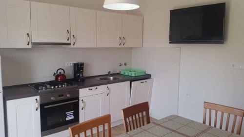 Ett kök eller pentry på Apartment in Starigrad-Paklenica 6770