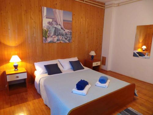 Katil atau katil-katil dalam bilik di Apartment in Muntic - Istrien 10825