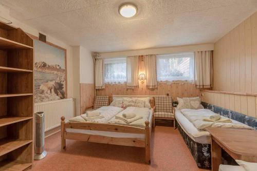 En eller flere senge i et værelse på Apartment Svoboda nad upou 2