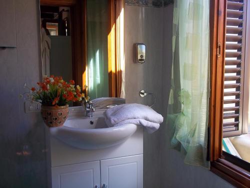Koupelna v ubytování B&B Vecchia Alghero