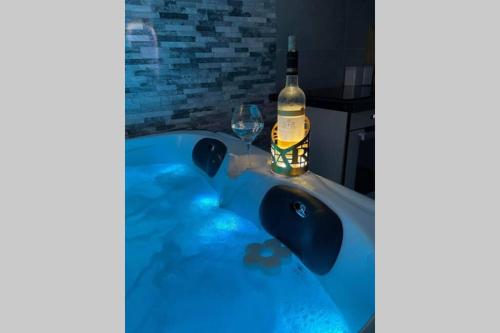 Joli T2, jacuzzi, lit rond, jardin, parking privé, métro