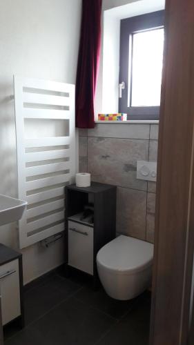 Koupelna v ubytování Apartment Am Eck