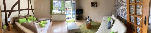 Χώρος καθιστικού στο Ferienwohnung Puschel