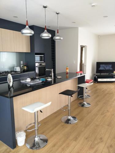 Kuchyň nebo kuchyňský kout v ubytování Peter new home