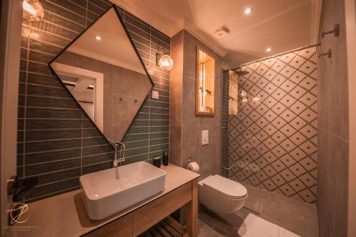 Ett badrum på Barka B'n'B - Elegant Seaview Rooms