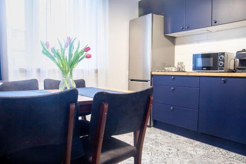 Kuchyň nebo kuchyňský kout v ubytování AL-DOM apartamenty Apartament Stary Park