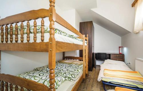Postel nebo postele na pokoji v ubytování Gorski kotar , Kuća za odmor Kratohvil