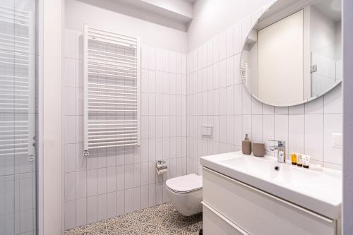ห้องน้ำของ Cozy Apartment In Kaunas Center