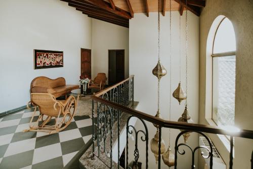 Coin salon dans l'établissement Mburucuyá Hotel Boutique
