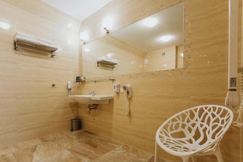 Koupelna v ubytování Hotel Jan