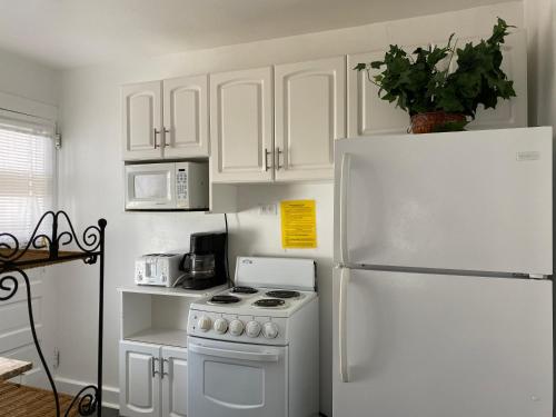 Kuchyň nebo kuchyňský kout v ubytování Nock Apartments