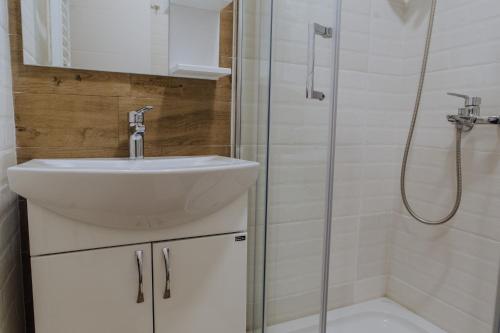 A bathroom at Planinsko srce