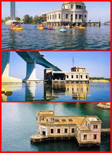 two pictures of a house and a house on the water at Casa Principe Taranto "Intero appartamento" in Taranto