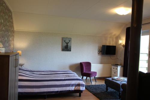 Postel nebo postele na pokoji v ubytování 't Rond Bargie