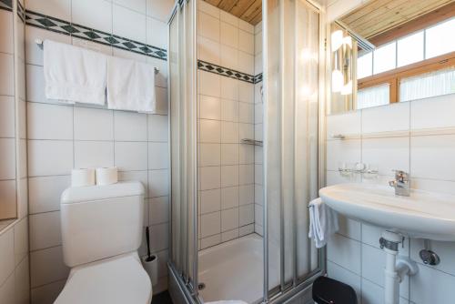 Koupelna v ubytování Hotel Alpenrose beim Ballenberg