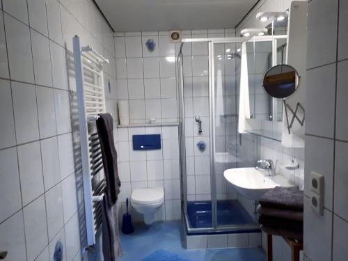 Koupelna v ubytování Ferienwohnung Eckert