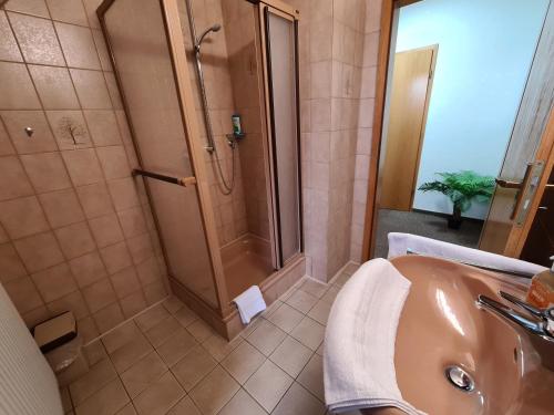 
Ein Badezimmer in der Unterkunft Hotel Ceteno
